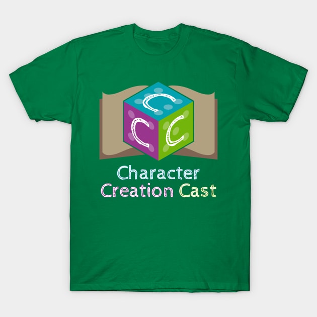 Character Creation Cast Logo T-Shirt by One Shot Podcast